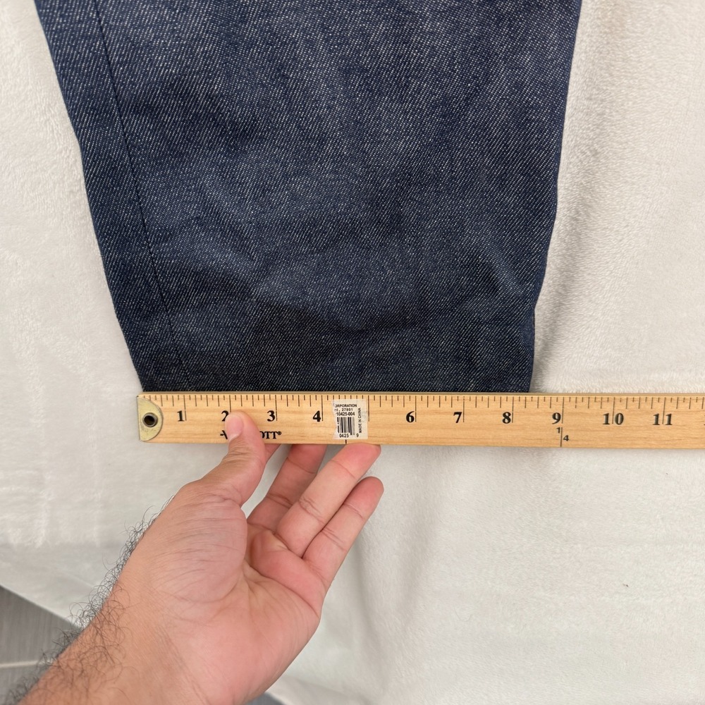 Levis Jeans Mens 35x36 (36x35) Blue Dark Wash Original Straight Leg Raw Denim - Picture 8 of 12